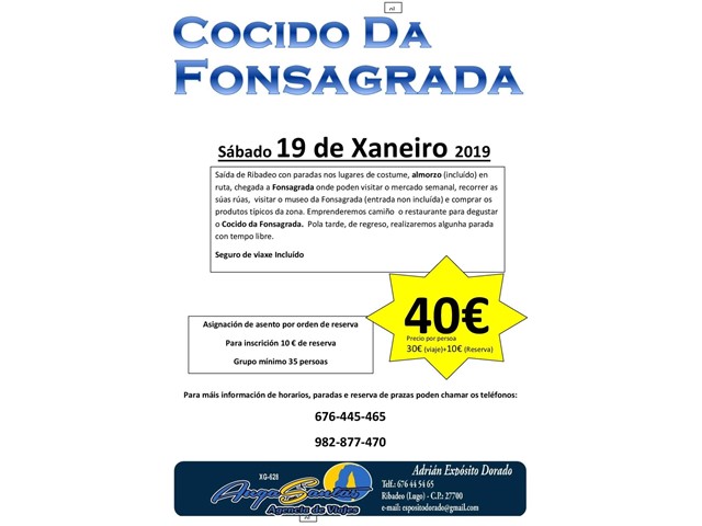 Cocido da Fonsagrada 19/01/2019