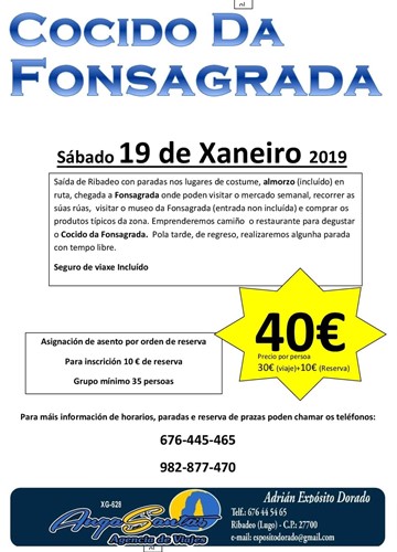 Cocido da Fonsagrada 19/01/2019