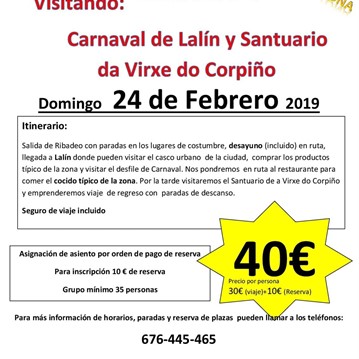 Cocido de Lalín, Carnavales e Santuario da Virxe do Corpiño