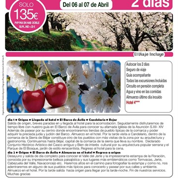 Floracion del valle del Jerte y Valle del Tormes