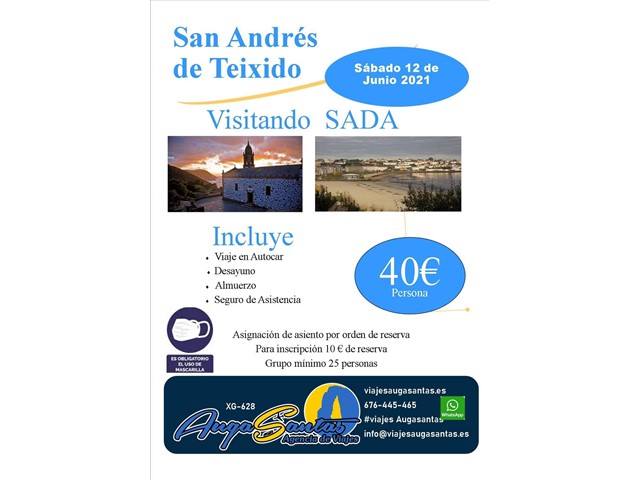 San Andrés de Teixido visitando SADA  
